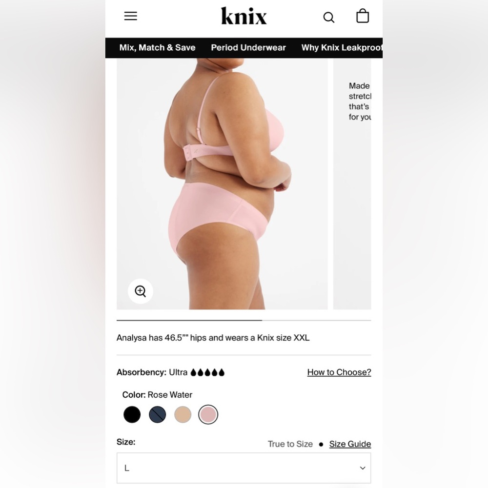 NIB Knix Ultra Leakproof Zones+ Bikini Underwear - Picture 9 of 16